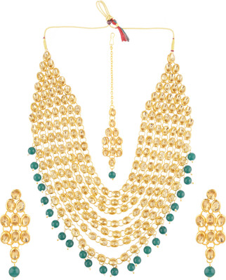 CATALYST Alloy Gold-plated Green, Gold Jewellery Set(Pack of 1)