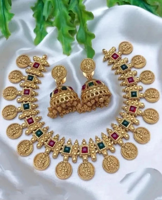 GOLDBLING Copper Gold-plated Multicolor Jewellery Set(Pack of 1)