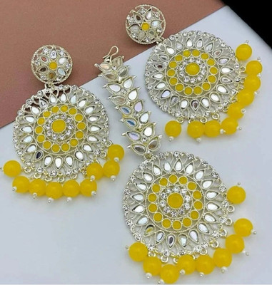 jalaram Brass Gold-plated Yellow Jewellery Set(Pack of 3)