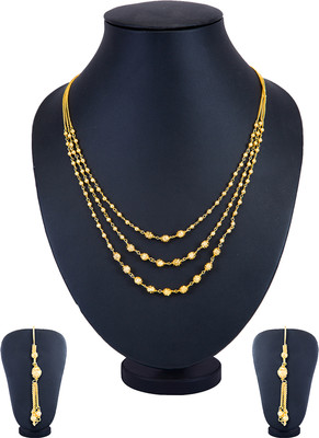 Sukkhi Alloy Gold-plated Gold Jewellery Set(Pack of 1)