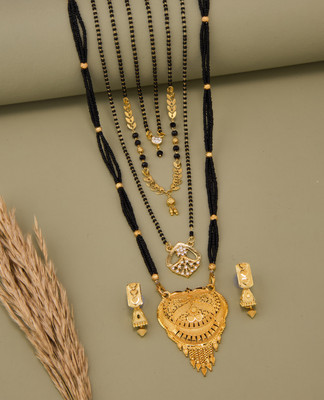 TheSanga Brass Gold-plated Gold Jewellery Set(Pack of 1)