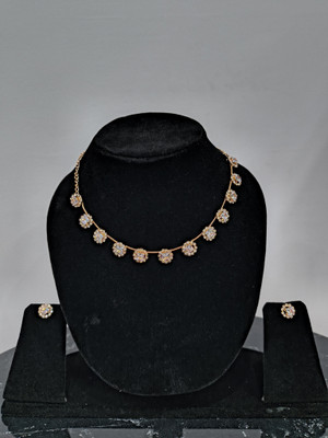 dev group collection Metal Gold Jewellery Set(Pack of 1)