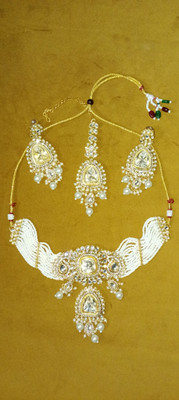 Tero Jewels Alloy White Jewellery Set(Pack of 1)