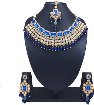 BJ JEWEL Alloy Blue Jewellery Set(Pack of 1)