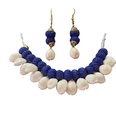 Vadaa Creation Shell Gold-plated Multicolor Jewellery Set(Pack of 1)