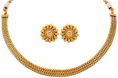 JFL Jewellery for Less Copper Gold-plated Gold Jewellery Set(Pack of 1)