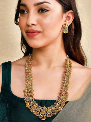 RUBANS Copper Gold Jewellery Set(Pack of 2)