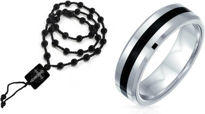 KINGSTYLEIMPEX Dori, Alloy Black, Silver Jewellery Set(Pack of 1)