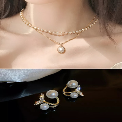 AVIRA ENTERPRISES Alloy Gold-plated Gold Jewellery Set(Pack of 2)