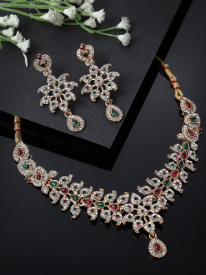 Sukkhi Alloy Gold-plated Multicolor Jewellery Set(Pack of 3)