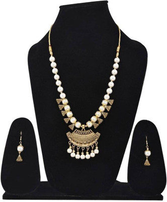 Anamya Collections Alloy White Jewellery Set(Pack of 1)