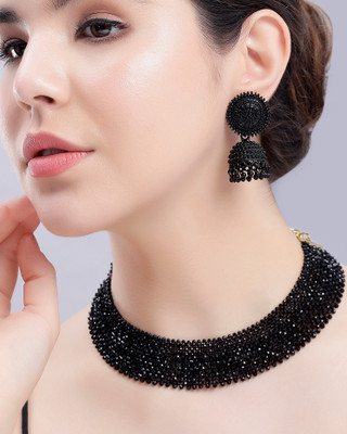 RK PRODUCTS Alloy Black Jewellery Set(Pack of 1)
