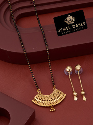 Jewel WORLD Alloy Gold-plated Silver Jewellery Set(Pack of 1)