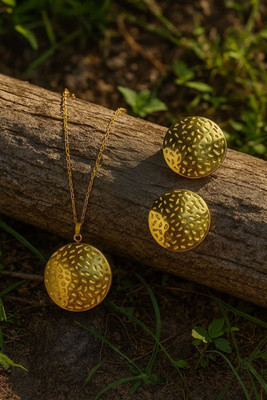 AZZURA GLANZ Alloy Gold-plated Gold Jewellery Set(Pack of 1)