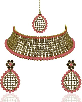 pidical Stone Pink Jewellery Set(Pack of 1)