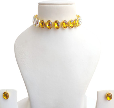 Buybox Metal Gold-plated Multicolor Jewellery Set(Pack of 1)
