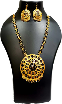 shree balaji gold Metal, Brass, Copper Black Jewellery Set(Pack of 1)