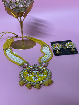 Arika Stainless Steel Gold-plated Yellow Jewellery Set(Pack of 1)