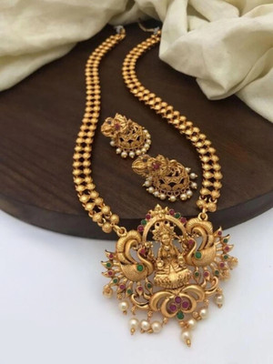 SUNDHA CREATION Brass, Copper Gold-plated Multicolor Jewellery Set(Pack of 1)