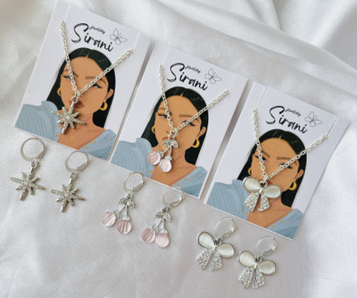 Sonisirani Alloy Silver Silver Jewellery Set(Pack of 9)