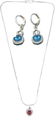 SRK Fashions Alloy Red, Blue Jewellery Set(Pack of 1)