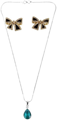 SRK Fashions Alloy Green, Black Jewellery Set(Pack of 1)
