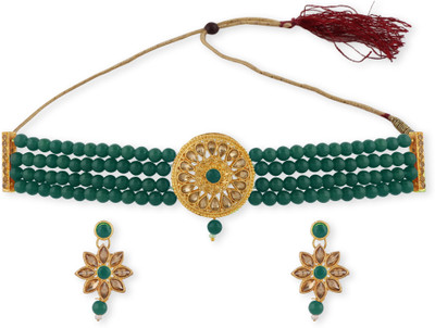 EVY Copper Gold-plated Multicolor Jewellery Set(Pack of 1)