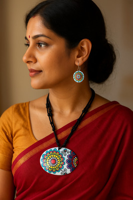 Lisma Fashion Terracotta Multicolor Jewellery Set(Pack of 1)