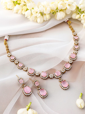 RUBANS Brass Gold-plated Gold Jewellery Set(Pack of 2)