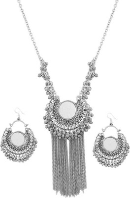 DEGHLAM Alloy Silver Silver Jewellery Set(Pack of 1)