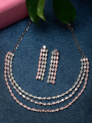 Studio Sukkhi Alloy Copper Rose Gold Jewellery Set(Pack of 1)