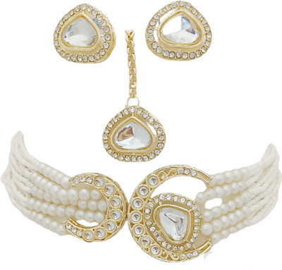 EVY Copper Gold-plated Multicolor Jewellery Set(Pack of 1)