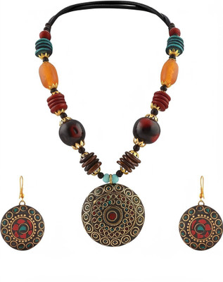 YouBella Alloy Multicolor Jewellery Set(Pack of 1)