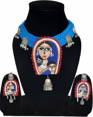 Soundarya boutique Jute Blue, Red Jewellery Set(Pack of 1)