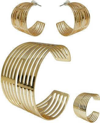 fabula Alloy Gold-plated Gold Jewellery Set(Pack of 3)