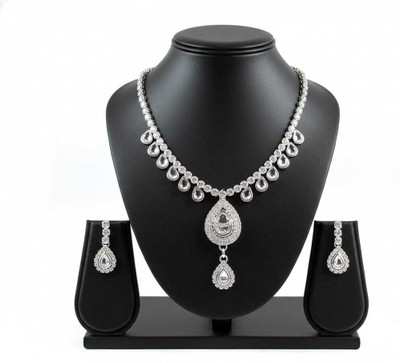 Aurie Alloy Sterling Silver, Silver, Rhodium Silver Jewellery Set(Pack of 1)