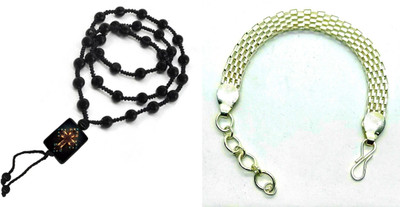 KINGSTYLEIMPEX Dori, Alloy Black, Silver Jewellery Set(Pack of 1)