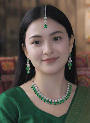 TWOLOVER Alloy Green Jewellery Set(Pack of 1)