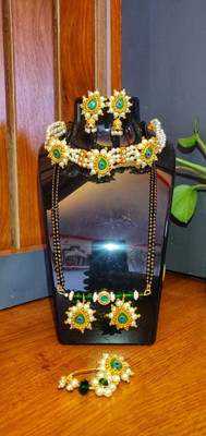 Saaj collection Alloy Green Jewellery Set(Pack of 1)