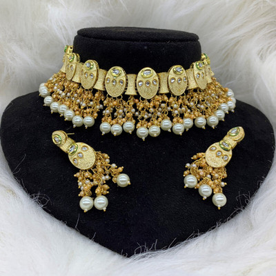 GEODE DELIGHT Copper Gold-plated Multicolor Jewellery Set(Pack of 4)