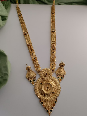parient. Brass Gold-plated Gold Jewellery Set(Pack of 1)
