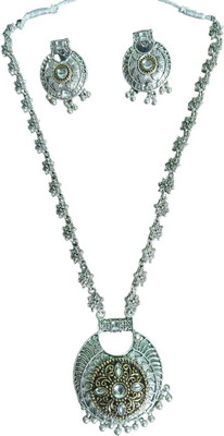 PRIDE SALES Oxidised Silver Brass Silver Jewellery Set(Pack of 1)