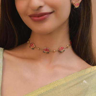 Romil Brass Gold-plated Multicolor Jewellery Set(Pack of 1)