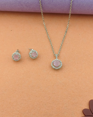 SIPARDH Alloy Silver Rose Gold Jewellery Set(Pack of 1)