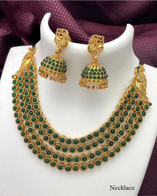 Shilpa Creation Alloy Green Jewellery Set(Pack of 1)