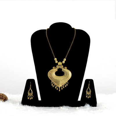 jill fashion Alloy Gold-plated Gold Jewellery Set(Pack of 1)