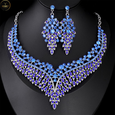 Gehney joy of jewels Stainless Steel Gold-plated Blue, White Jewellery Set(Pack of 3)