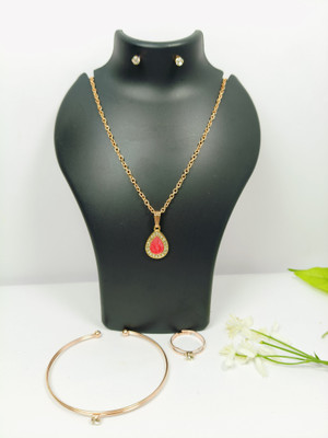 MehrasVirasat Alloy Gold-plated Multicolor Jewellery Set(Pack of 1)