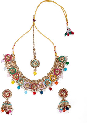 kulin Zinc Gold-plated Multicolor Jewellery Set(Pack of 1)