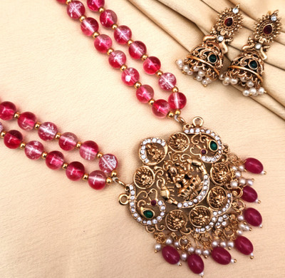 PVG Horizon Brass Gold-plated Pink, Gold, Multicolor Jewellery Set(Pack of 1)